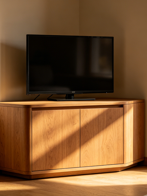 Compact Corner Space Saving TV Cabinet Unit
